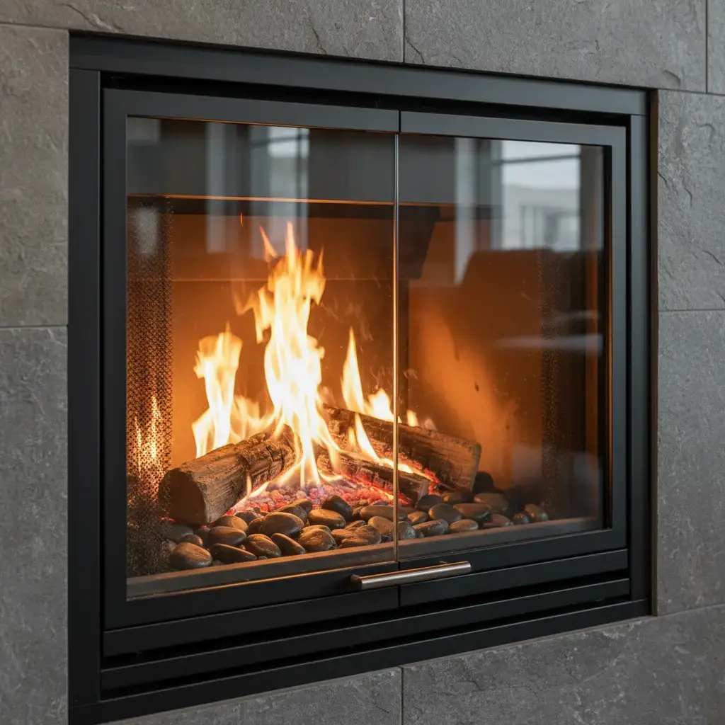 Tulenkestävä Lasi Takka